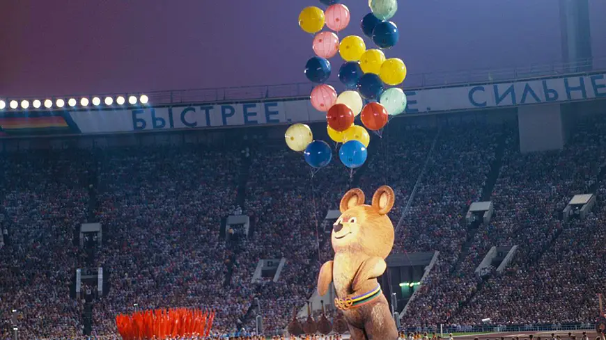 олимпийский мишка на Олимпиаде 80